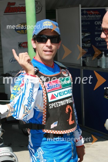 Greg Hancock (ZDA)SPEEDWAY GRAND PRIX, VN Češke 2007, trening