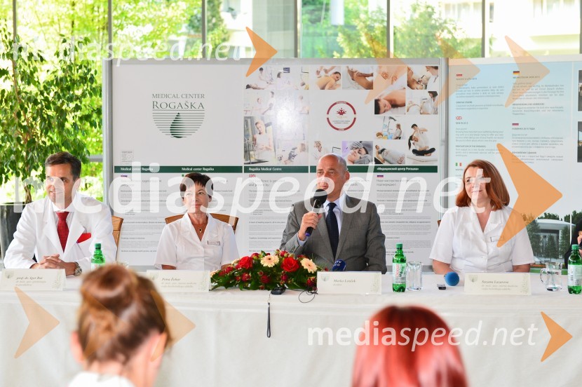 prof. dr. Igor But, dr. med., spec. ginekologije in porodništva;  Petra Žohar,  dr. med., specialistka interne medicine – kardiologinja;  Marko  Lenček, direktor, Medical center Rogaška;  Suzana Lazarova, dr. med., spec. interne medicineMedical center Rogaška z obnovo zgradbe Terapija in inovativnimi zdravstvenimi programi