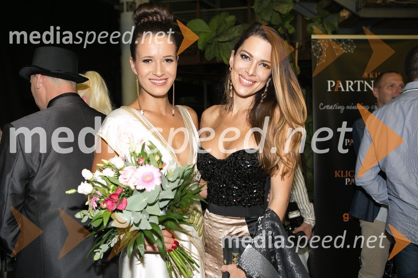  Julija Bizjak, Miss Slovenije 2014, model Atlantisa in miss osebnost;  ... Miss Slovenije 2015 je Mateja Kociper