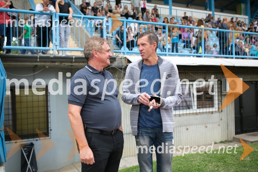  Bojan Prašnikar, nekdanji nogometaš, trener in selektor slovenske reprezentance;  Srečko Katanec, selektor slovenske nogometne reprezentanceLegende za Mišo, dobrodelna nogometna tekma