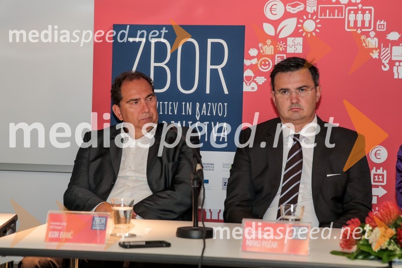  Igor Banič, predsednik uprave SGP Pomgrad;  Mirko Požar, Predsednik Zbornice za gradbeništvo SlovenijeFormule uspeha in vizija v gradbeništvu, okrogla miza