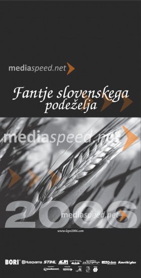 Koledar Fantje slovenskega podeželja 2006 - naslovnicaKoledar Fantje slovenskega podeželja 2006