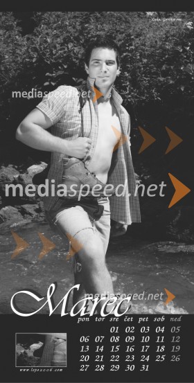 Marec - Luka, Gorenja vas - Koledar Fantje slovenskega podeželja 2006Koledar Fantje slovenskega podeželja 2006