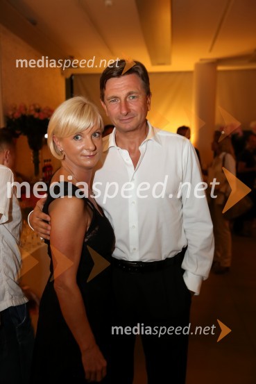 Sonja Poljanšek Škrabec, lastnica Welness centra Sunny;  Borut Pahor, predsednik Republike SlovenijeSunny party ob 25-letnici Sunny Studia