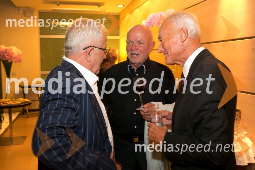 dr. Peter  Čeferin, pravnik, pisatelj;  Joco Žnidaršič, fotograf;  Janez  Pergar, prokurist NP ConsultingSunny party ob 25-letnici Sunny Studia