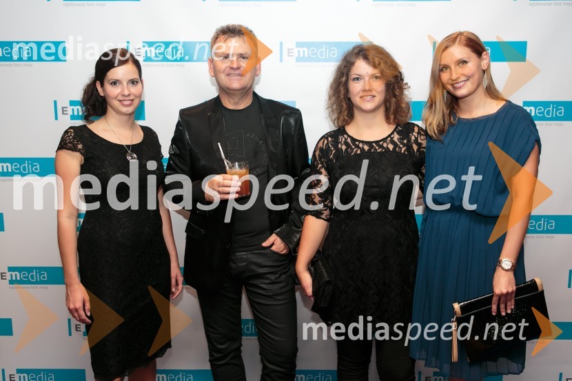  Valentina Pirih, vodja marketinga, E-Media d.o.o.;  Emil Temimovič, direktor, E-Media d.o.o.;  Špela Verbič, trženje, E-Media d.o.o.;  Beatrice Božič, trženje, E-media d.o.o.E-Media, 10 let