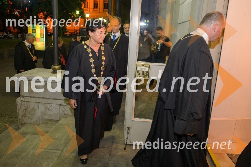 prof. dr.  Dušica Pahor, Prodekanica za znanstveno-raziskovalno dejavnost, Fakulteta za medicino, Univerza v Mariboru40 let Univerze v Mariboru, svečanost