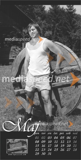 Maj - Rok, Turjak - Koledar Fantje slovenskega podeželja 2006Koledar Fantje slovenskega podeželja 2006