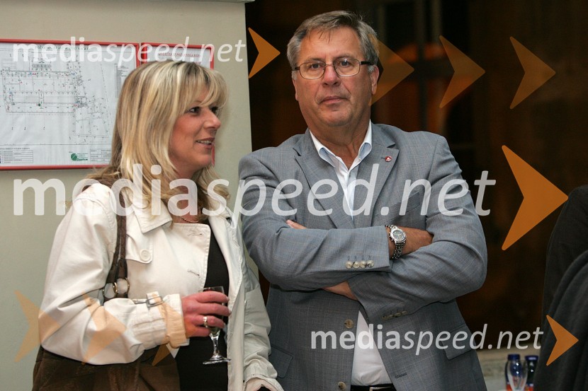 Otvoritev festivala: Tatjana Mileta, direktorica GIZ-a in mestna svetnica MOM-a in Milan Razdevšek, direktor Zavoda za turizem MariborŠpasFest 2007