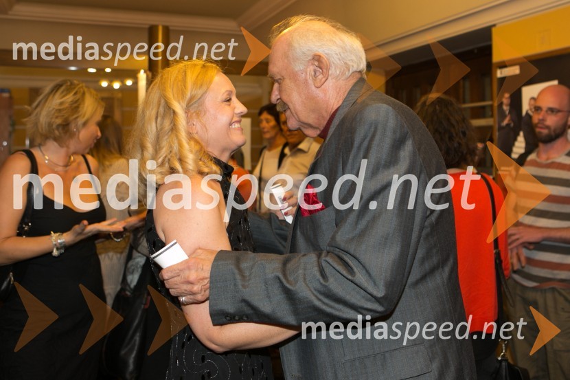 mag. Tina Kosi, upravnica SLG Celje;  Janez Bermež, igralecUčene ženske po motivih Molièrovih Učenih žensk, premiera SLG Celje