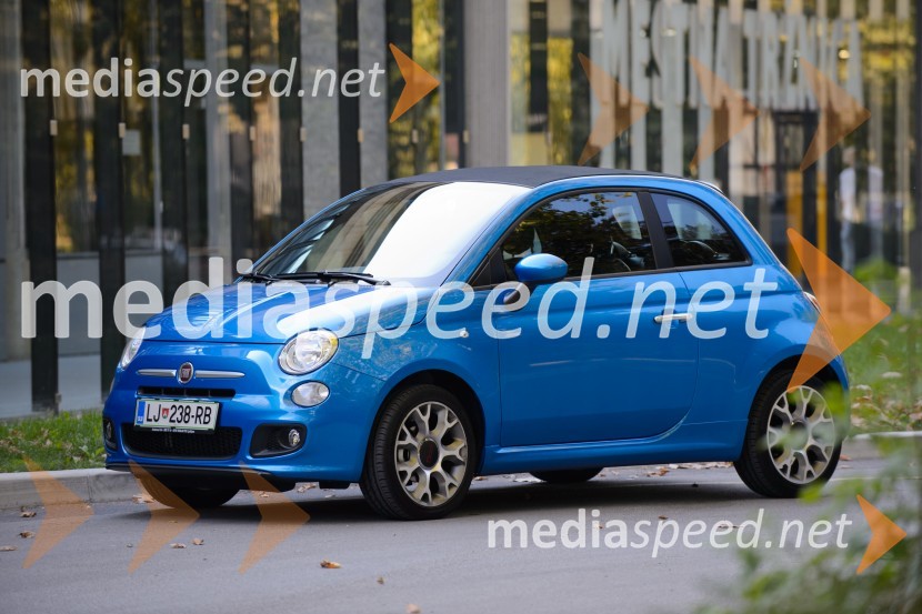Fiat 500C 1.2 8V SportFiat 500C 1.2 8V Sport, mediaspeed test