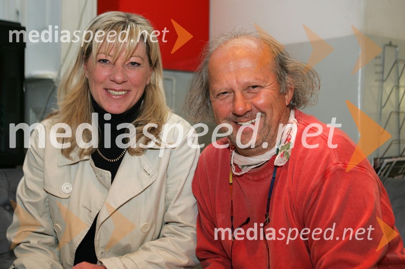 Tatjana Mileta, direktorica GIZ-a in mestna svetnica MOM-a in Zijah A. Sokolovič, igralec in režiserŠpasFest 2007