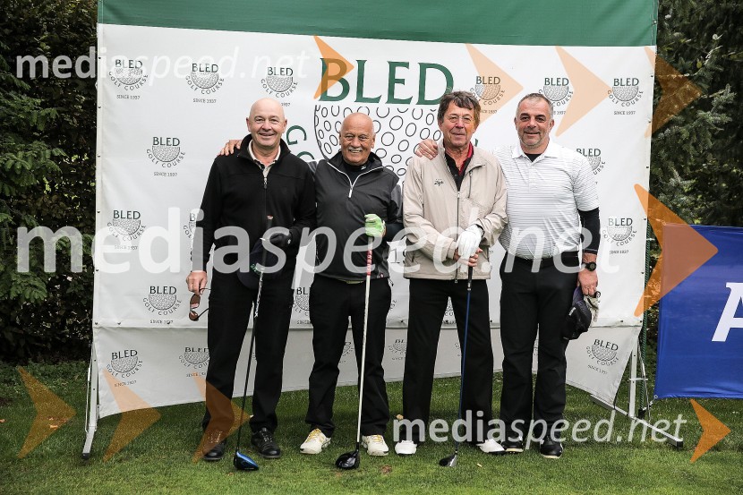  Anton Štiherle;  Božidar Zajc;  Božo Tratar;  Matjaž  Kopitar, nekdanji selektor slovenske hokejske reprezentanceGolf turnir z Bojanom Križajem 2015