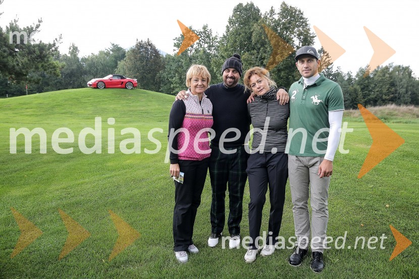  Bojana Dornig Kavčič;  Saša Nemanić;  Gordana Šolak;  Jure Košir, nekdanji smučarGolf turnir z Bojanom Križajem 2015