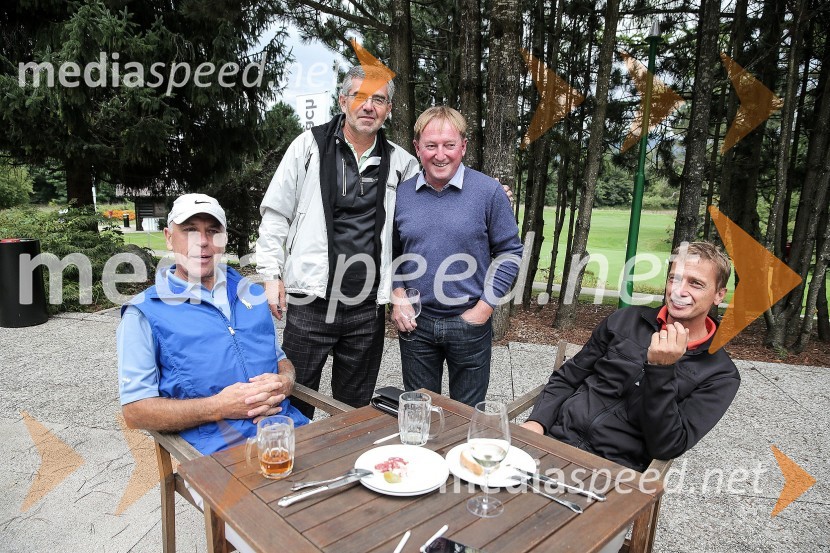  Andrej Kozelj;  Željko  Gucunski;  Bojan Križaj, nekdanji smučar;  Marko ZupanGolf turnir z Bojanom Križajem 2015