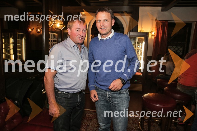  Bojan Križaj, nekdanji smučar;  Franci Bolta, direktor znamke Audi pri podjetju Porsche Slovenija d.o.o.Golf turnir z Bojanom Križajem 2015