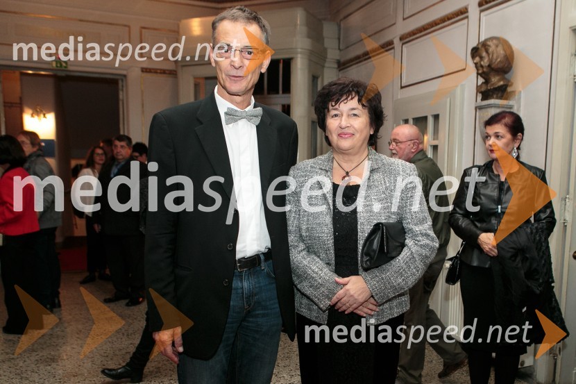   Igor  Samobor, igralec, ravnatelj SNG Drama Ljubljana; mag. Julijana Bizjak Mlakar, ministrica za kulturoEvropa, premiera predstave Vinka Möderndorferja