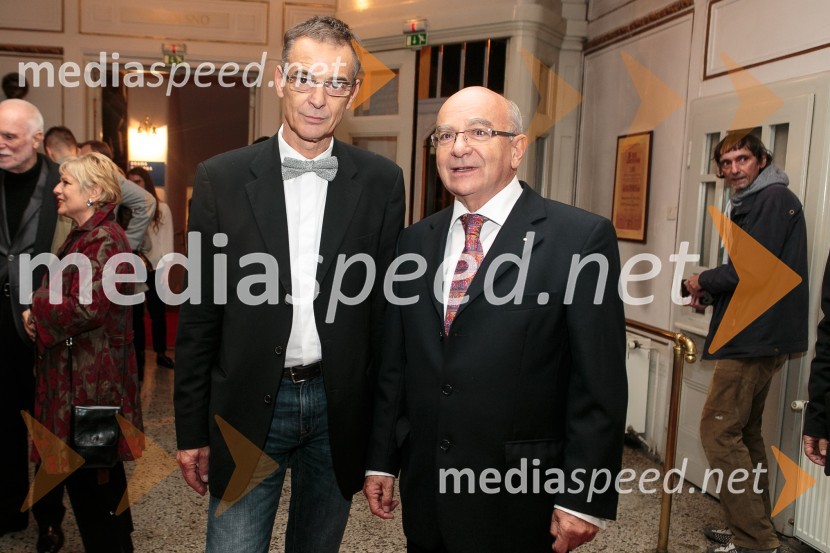   Igor  Samobor, igralec, ravnatelj SNG Drama Ljubljana;  Mitja Rotovnik, nekdanji direktor Cankarjevega domaEvropa, premiera predstave Vinka Möderndorferja