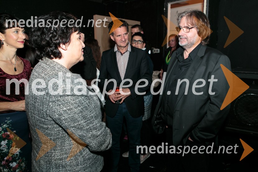 mag. Julijana Bizjak Mlakar, ministrica za kulturo;  Milan Martin Cvikl, Evropsko računsko sodišče;  Vinko Möderndorfer, režiserEvropa, premiera predstave Vinka Möderndorferja