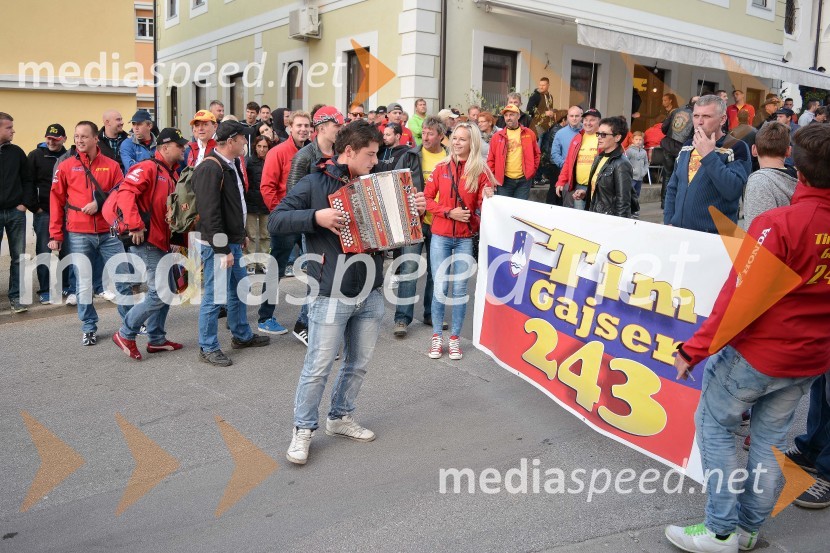 Sprejem Tima Gajserja, svetovnega prvaka v motokrosu