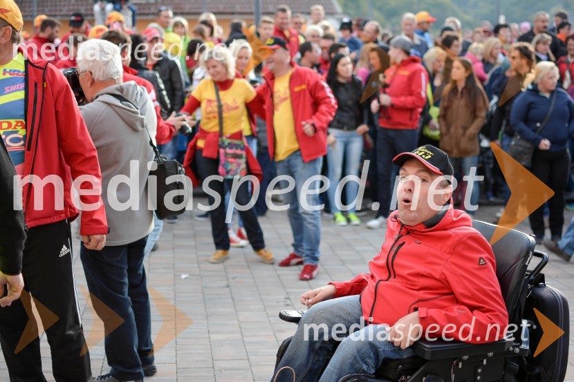 Sprejem Tima Gajserja, svetovnega prvaka v motokrosu
