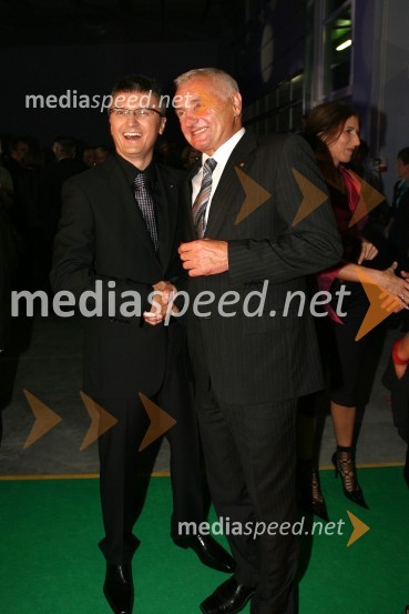 Franci Pliberšek, generalni direktor in lastnik podjetja MIK Celje in mag. Franc Pangerl, direktor uprave Celjski sejem d.d.Otvoritev novih poslovnih prostorov podjetja MIK Celje v Vojniku