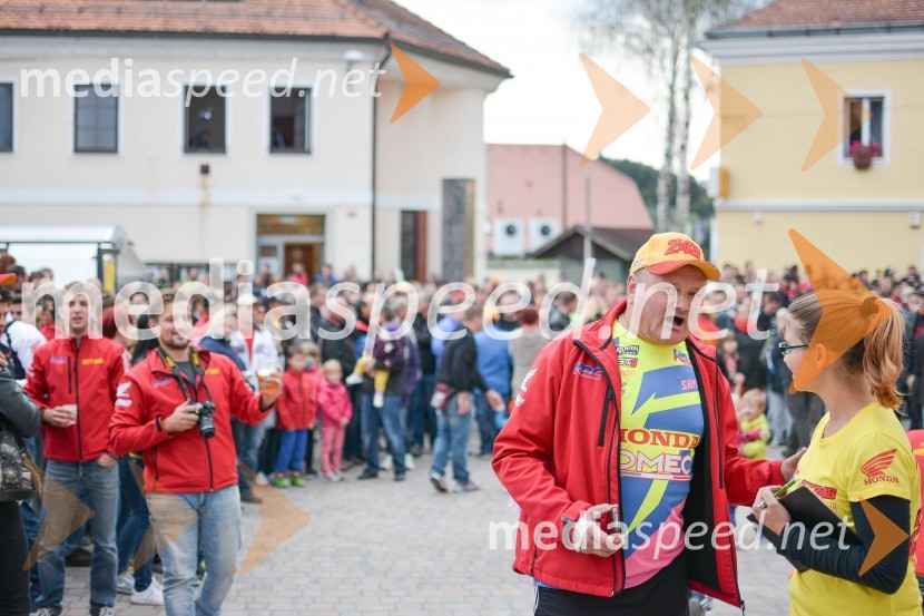 Sprejem Tima Gajserja, svetovnega prvaka v motokrosu