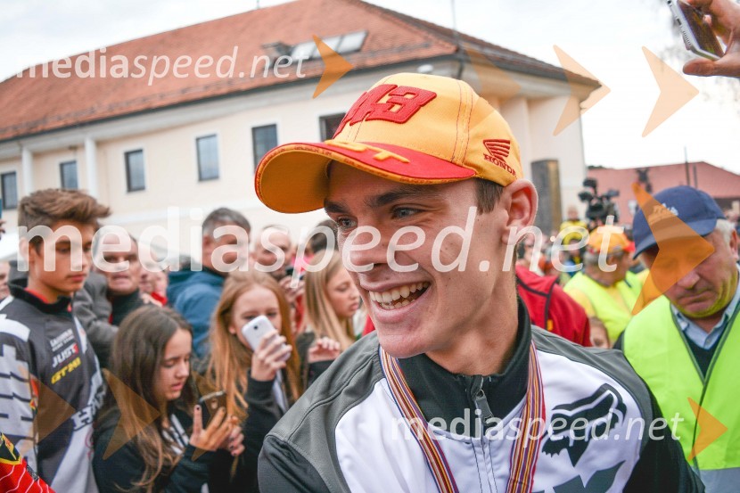  Tim Gajser, motokrosist (Motocross-Ski Gajser team)Sprejem Tima Gajserja, svetovnega prvaka v motokrosu