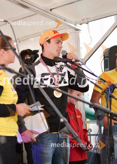  Tim Gajser, motokrosist (Motocross-Ski Gajser team)Sprejem Tima Gajserja, svetovnega prvaka v motokrosu