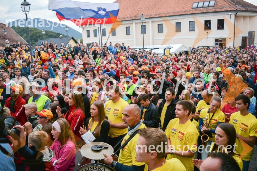 Sprejem Tima Gajserja, svetovnega prvaka v motokrosu