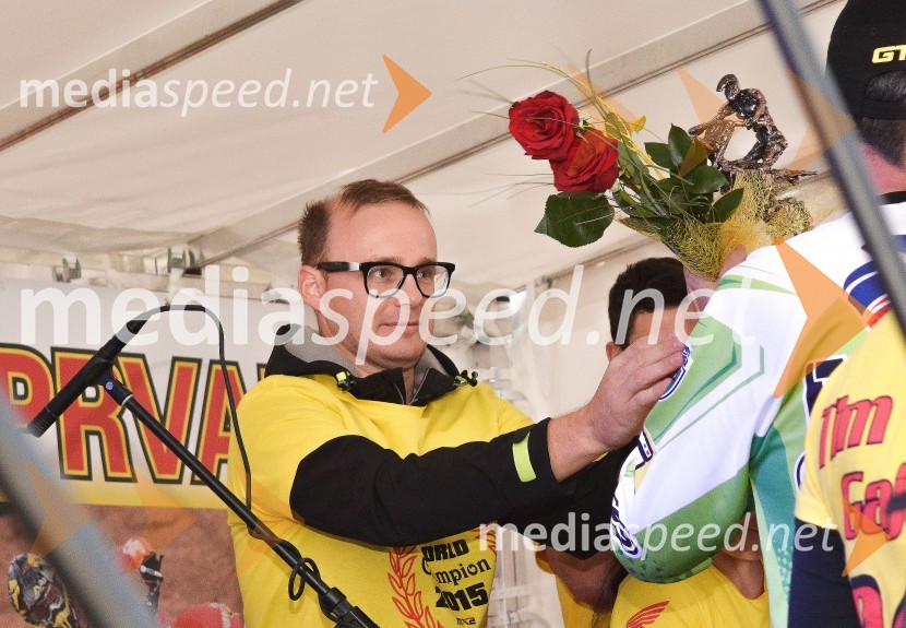  Matjaž  Kopše, organizator sprejema, višji svetovalec za družbene dejavnosti, investicije in vodenje projektov na Občini MakoleSprejem Tima Gajserja, svetovnega prvaka v motokrosu