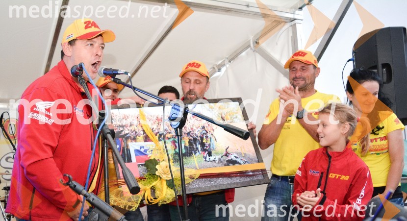 Sprejem Tima Gajserja, svetovnega prvaka v motokrosu