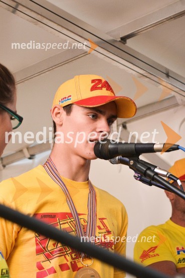  Tim Gajser, motokrosist (Motocross-Ski Gajser team)Sprejem Tima Gajserja, svetovnega prvaka v motokrosu