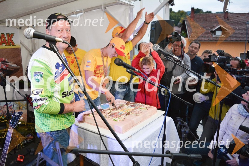  Franc Majcen, Župan občine MakoleSprejem Tima Gajserja, svetovnega prvaka v motokrosu