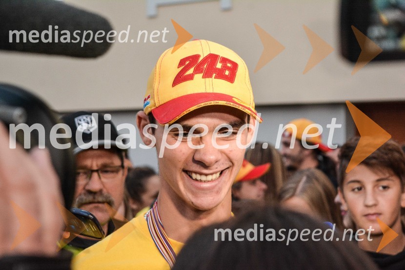  Tim Gajser, motokrosist (Motocross-Ski Gajser team)Sprejem Tima Gajserja, svetovnega prvaka v motokrosu