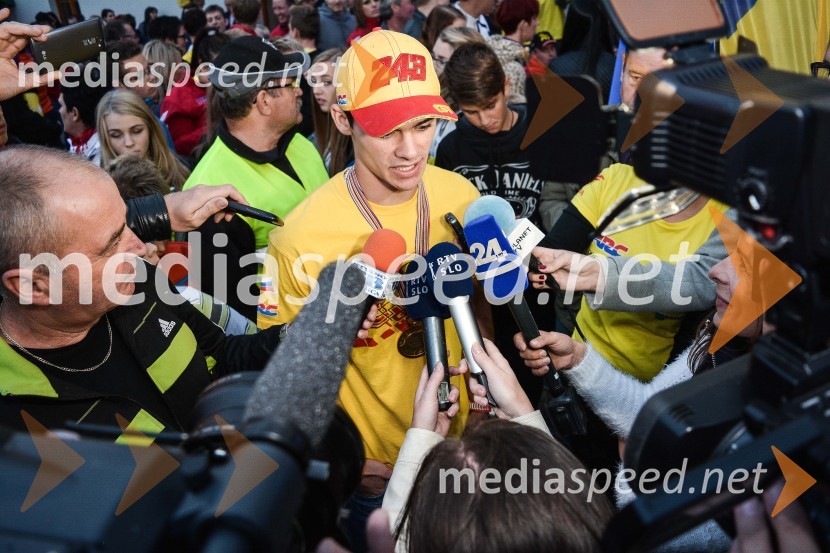  Tim Gajser, motokrosist (Motocross-Ski Gajser team)Sprejem Tima Gajserja, svetovnega prvaka v motokrosu