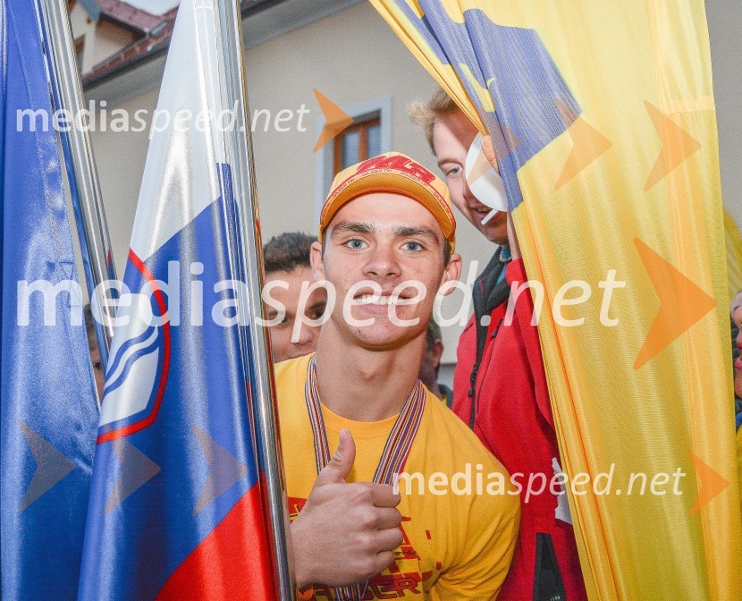  Tim Gajser, motokrosist (Motocross-Ski Gajser team)Sprejem Tima Gajserja, svetovnega prvaka v motokrosu