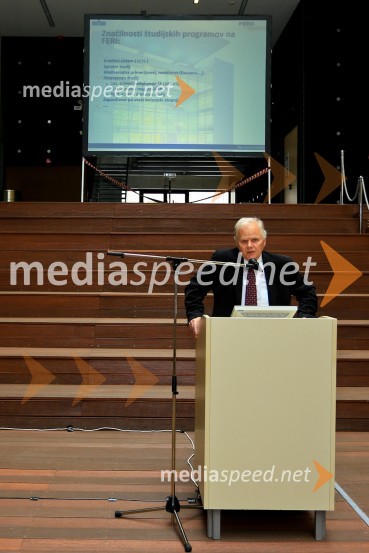 prof. dr.  Bojan Grčar, Fakulteta za elektrotehniko, računalništvo in informatiko, Univerza v MariboruUniverza v Mariboru, sprejem za nove študente FERI