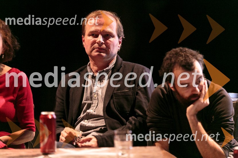 dr. Tomaž Toporišič, dramaturg;  Blaž Šef, igralecKompleks Ristić, premiera SMG