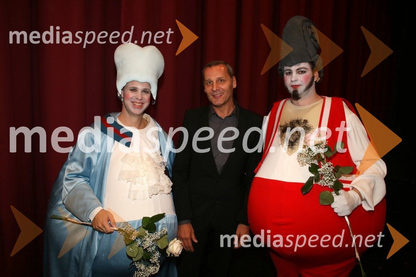  Martin Sušnik, operni solist;  Danilo Rošker, direktor SNG Maribor;  Jure Počkaj, operni solistSeviljski brivec, premiera opere