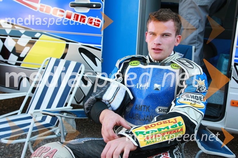 Matej Žagar (AMTK Ljubljana)SPEEDWAY Krško, trening