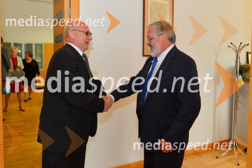  Bogdan Gabrovec, predsednik Olimpijskega komiteja Slovenije, predsednik Judo zveze Slovenije; prof. dr. Igor Tičar, rektor, Univerza v MariboruUniverza v Mariboru, podpis sporazuma z Olimpijskim komitejem Slovenije