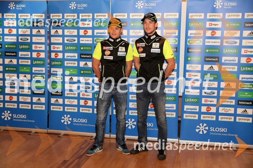  Miha  Šimenc, smučarski tekač;  Boštjan  Klavžar, smučarski tekačPredstavitev smučarskih reprezentanc