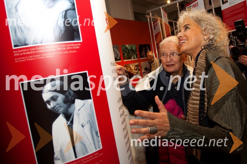  Iva Zupančič, igralka;  Alja Predan, umetniška direktorica Festivala Borštnikovo srečanje50. Borštnikovo srečanje, otvoritev razstave in festivala