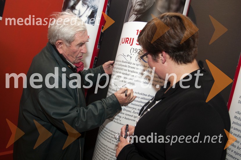 Jurij  Souček, igralec; dr. Aleksandra  Berberih Slana, direktorica Muzeja narodne osvoboditve Maribor50. Borštnikovo srečanje, otvoritev razstave in festivala