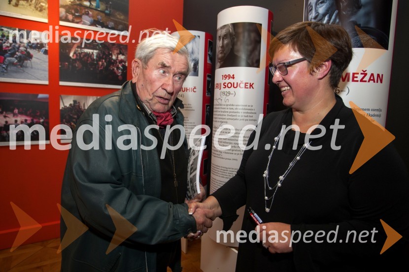  Jurij  Souček, igralec; dr. Aleksandra  Berberih Slana, direktorica Muzeja narodne osvoboditve Maribor50. Borštnikovo srečanje, otvoritev razstave in festivala