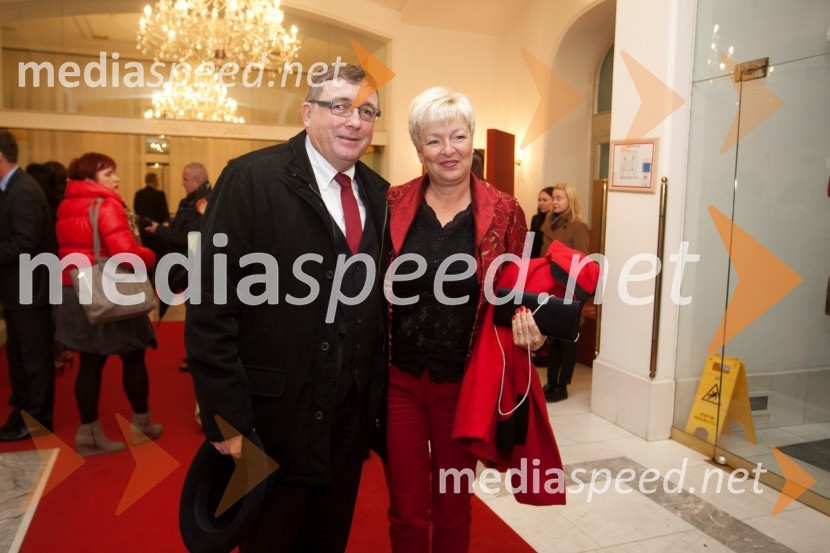 dr. Andrej Fištravec, župan, Mestna občina Maribor;  Irena Polak Fištravec50. Borštnikovo srečanje, otvoritev razstave in festivala