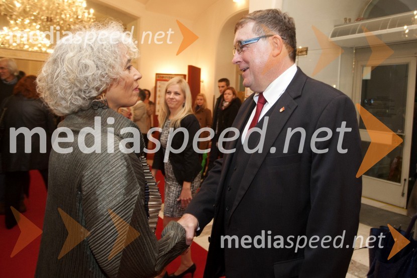  Alja Predan, umetniška direktorica Festivala Borštnikovo srečanje; dr. Andrej Fištravec, župan, Mestna občina Maribor50. Borštnikovo srečanje, otvoritev razstave in festivala