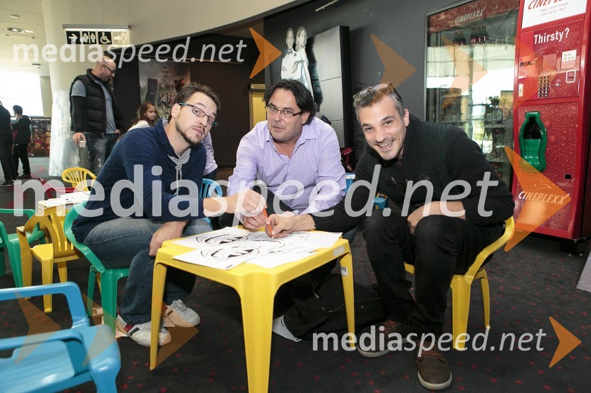  Srđan Milovanović, glasbenik;  Jernej Kuntner, igralec;  Primož Vrhovec, igralecPlanet Tuš fest Kranj