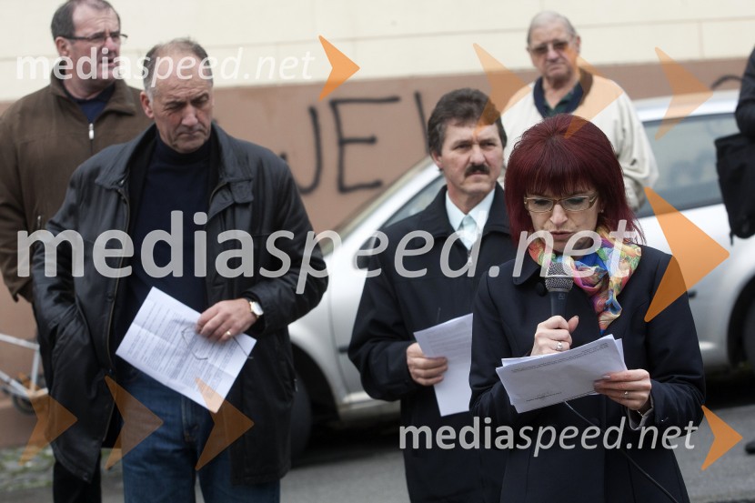 Protest kmetov na mariborski tržnici